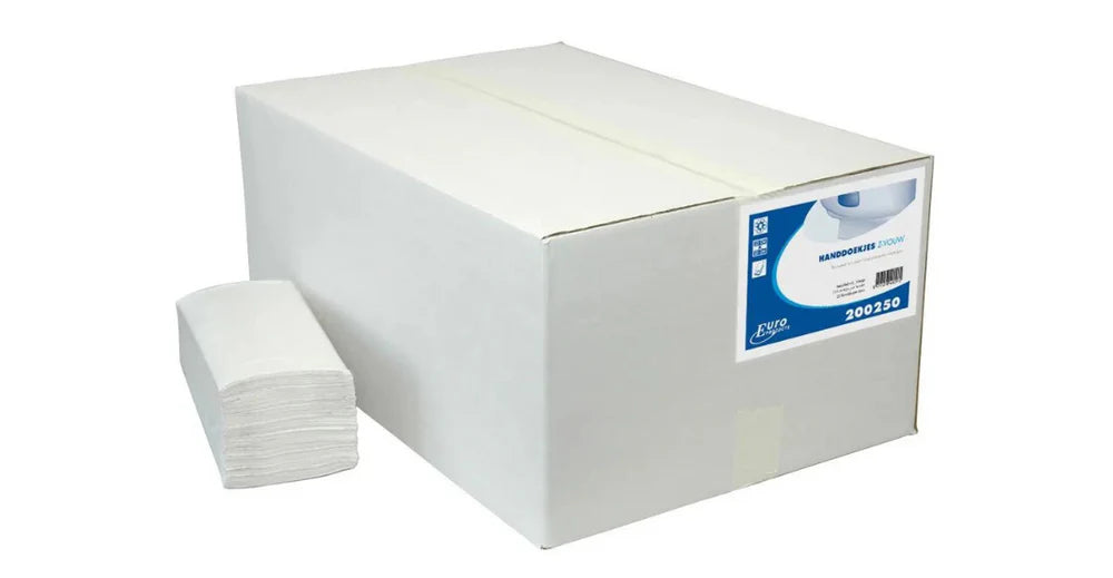 Handdoekpapier Z-vouw – Naturel 1-laags – 25x23cm – 5000 Stu