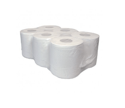 Poetspapier Midi 1-laags 19cm x 300m, 6 Rollen